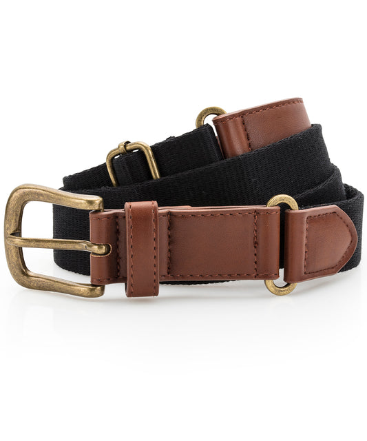 Asquith Fox Faux Leather and Canvas Belt Unisex Gifting Accessories