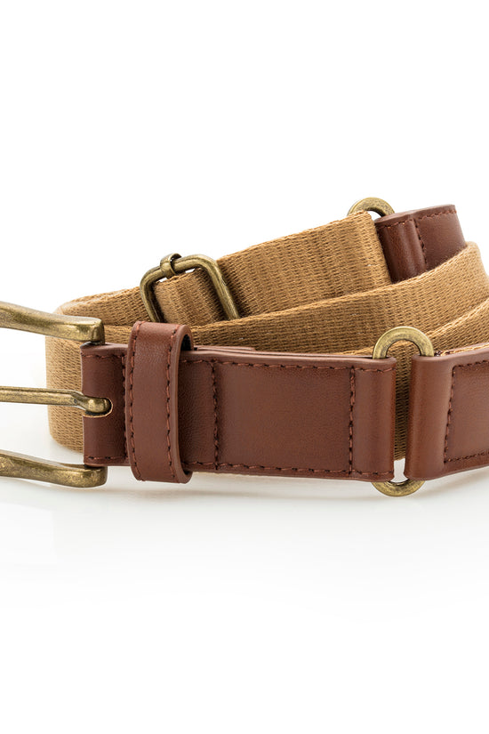 Asquith Fox Faux Leather and Canvas Belt Unisex Gifting Accessories