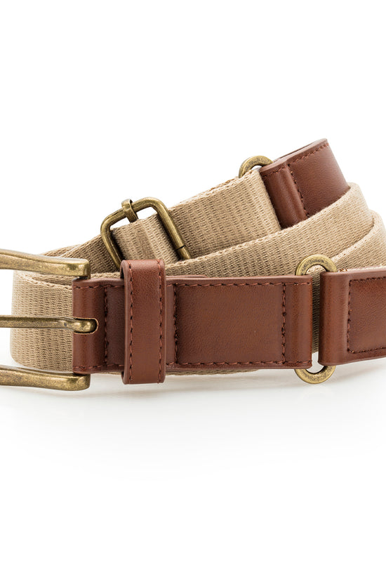 Asquith Fox Faux Leather and Canvas Belt Unisex Gifting Accessories