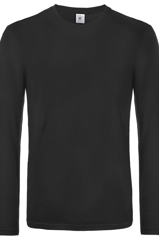 BC E190 Mens Plus Size Long Sleeve TShirt Organic Cotton