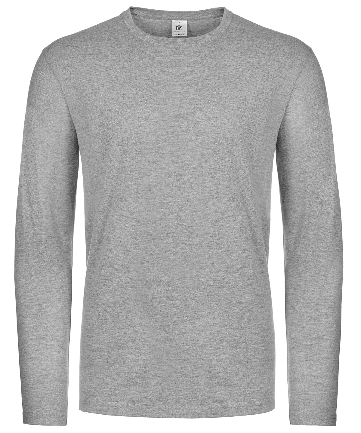 BC E190 Mens Plus Size Long Sleeve TShirt Organic Cotton