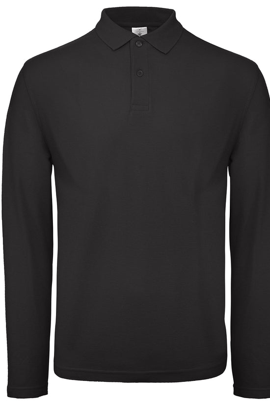 BC Collection Long Sleeved Unisex Polo Shirt Organic Cotton