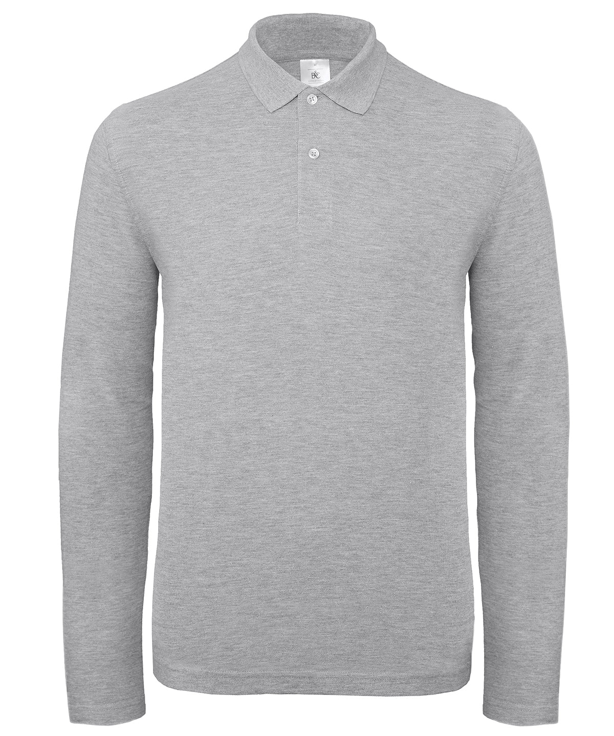 BC Collection Long Sleeved Unisex Polo Shirt Organic Cotton