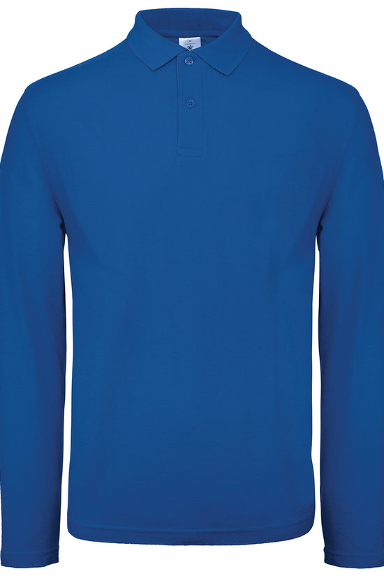BC Collection Long Sleeved Unisex Polo Shirt Organic Cotton
