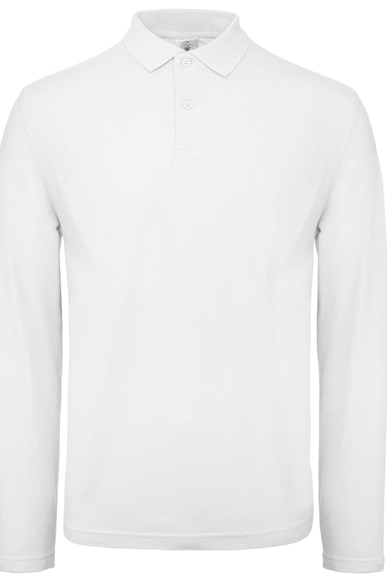 BC Collection Long Sleeved Unisex Polo Shirt Organic Cotton