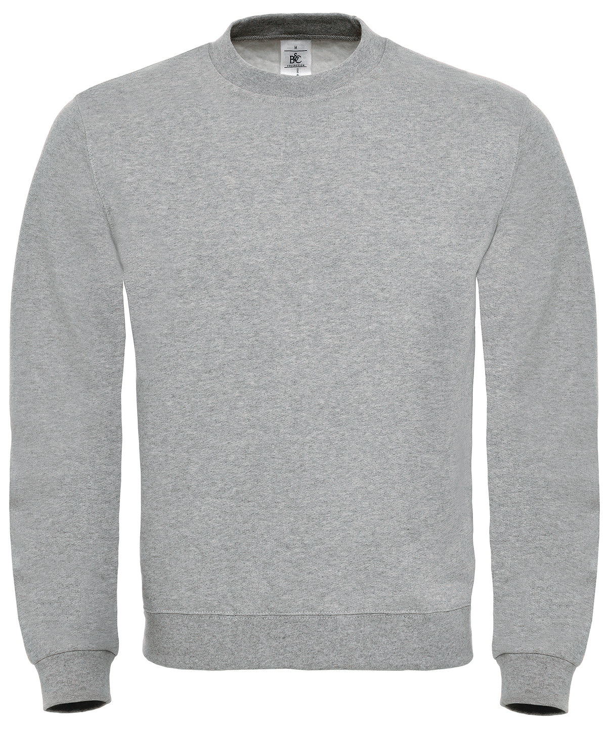 BC ID002 Sweatshirt Modern Cut Ribbed Collar Plus Sizes