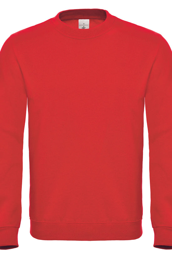 BC ID002 Sweatshirt Modern Cut Ribbed Collar Plus Sizes