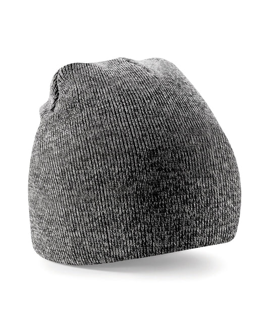 Beechfield Twotone PullOn Beanie Hats Unisex Winter Headwear