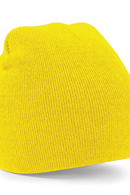 Beechfield Twotone PullOn Beanie Hats Unisex Winter Headwear