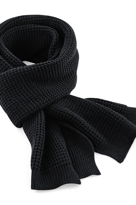 Premium Beechfield Classic Waffle Knit Scarf Unisex Adult