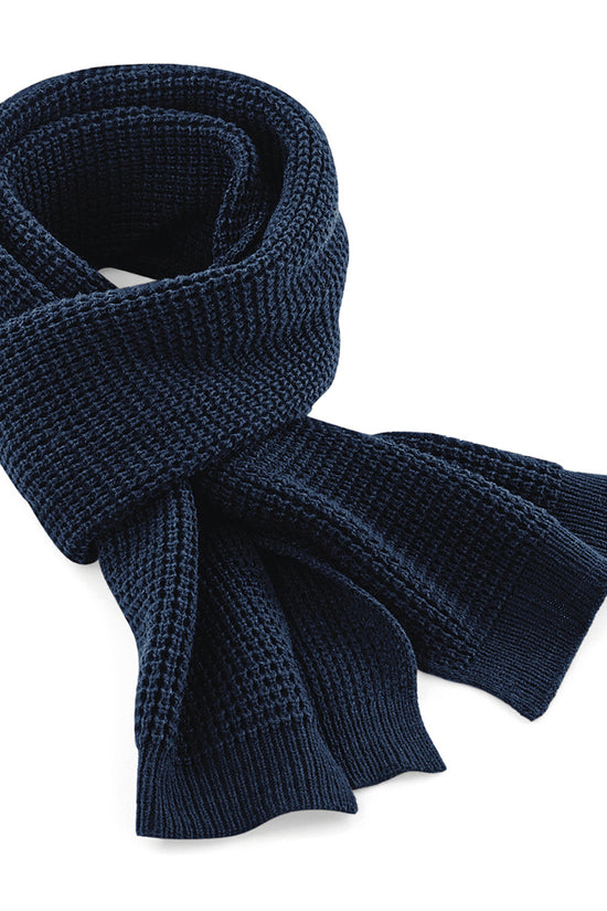 Premium Beechfield Classic Waffle Knit Scarf Unisex Adult