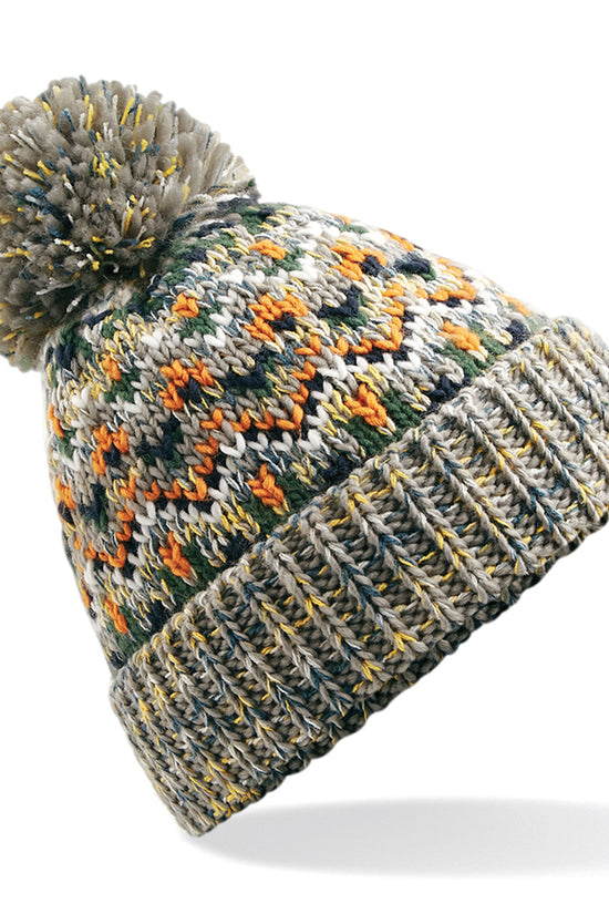 Beechfield Blizzard Bobble Beanie Hat Unisex Adult Winter Headwear