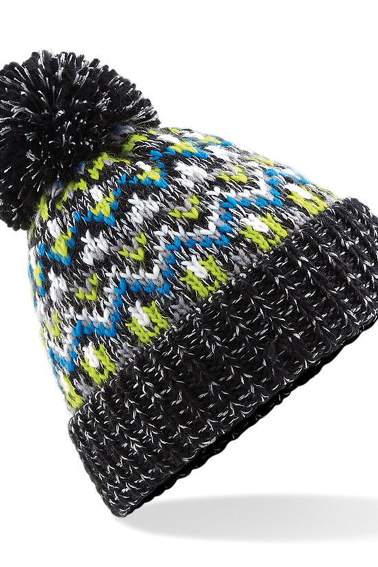 Beechfield Blizzard Bobble Beanie Hat Unisex Adult Winter Headwear
