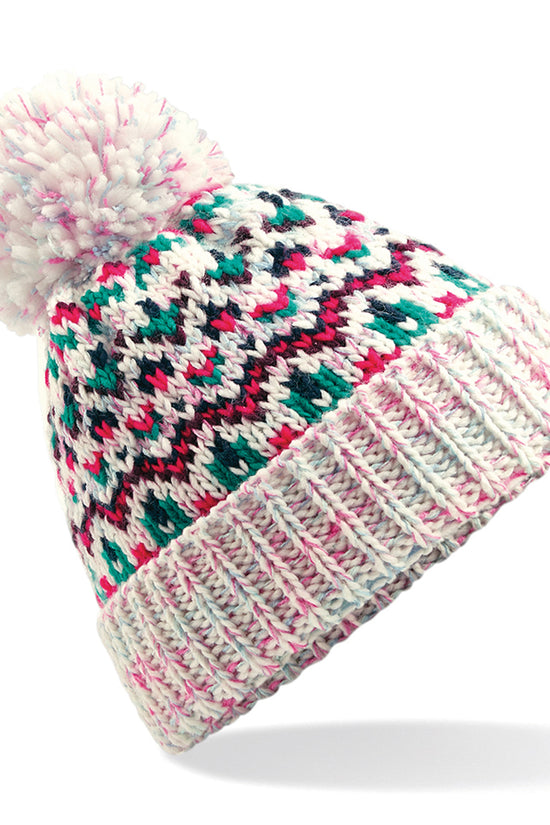 Beechfield Blizzard Bobble Beanie Hat Unisex Adult Winter Headwear