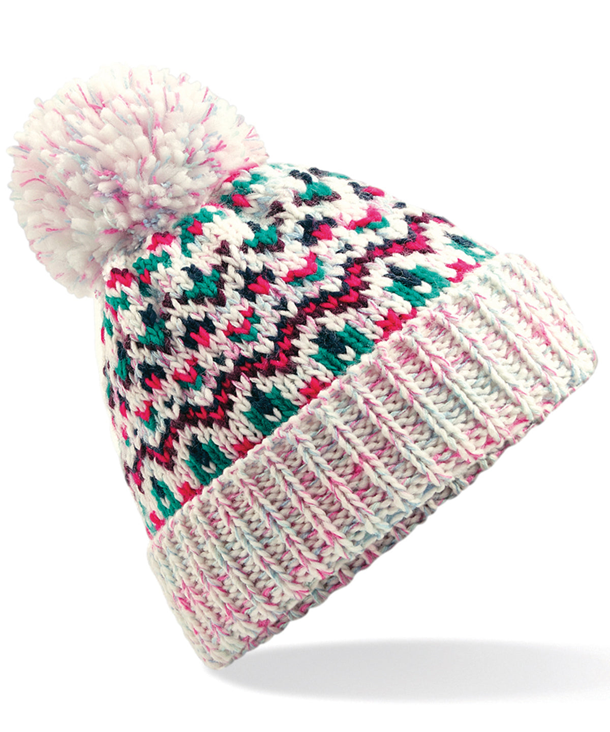 Beechfield Blizzard Bobble Beanie Hat Unisex Adult Winter Headwear