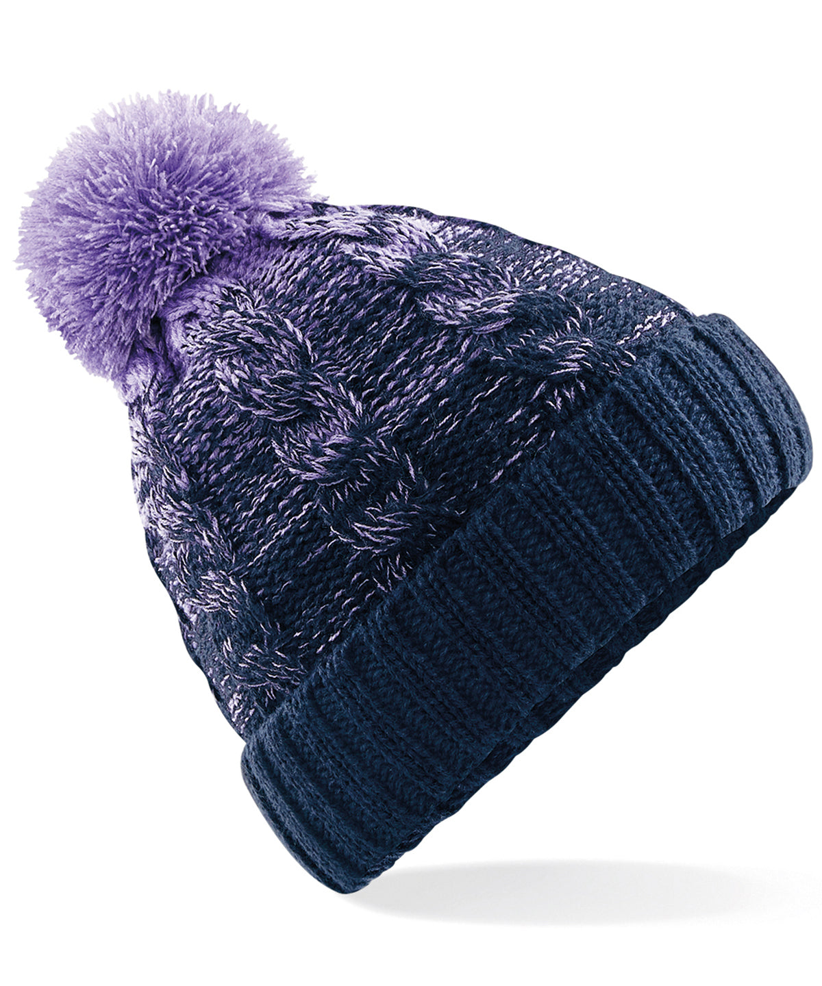 Beechfield Ombr Beanie Hats Premium Unisex Winter Headwear