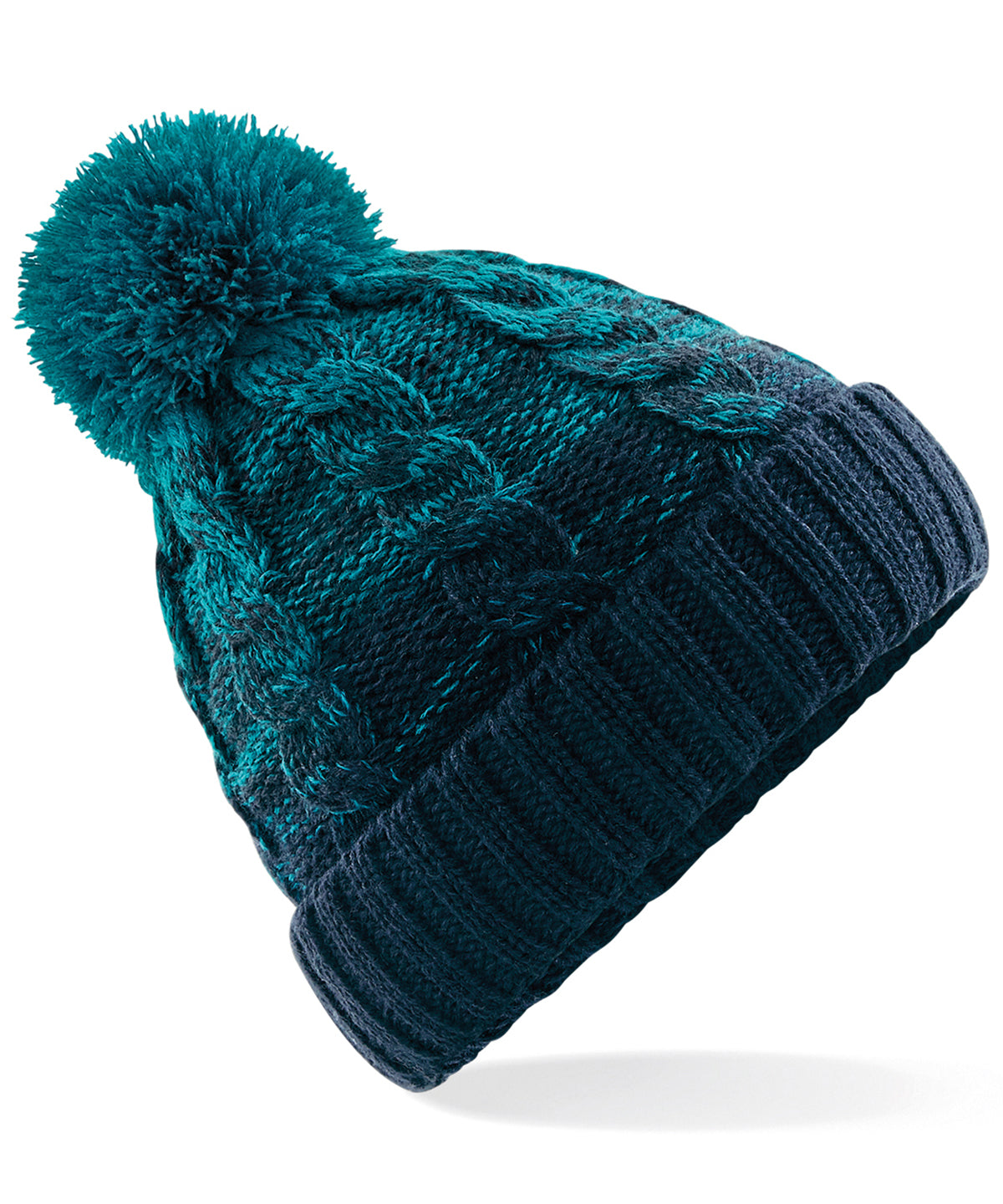 Beechfield Ombr Beanie Hats Premium Unisex Winter Headwear