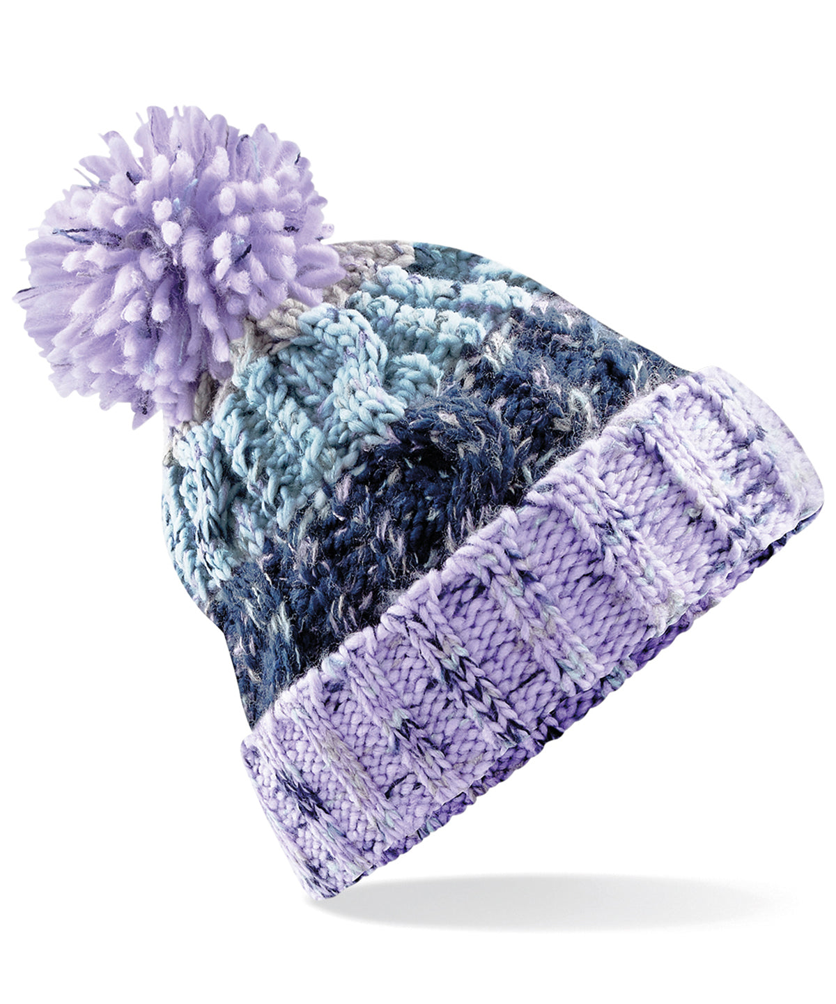 Premium Corkscrew Pom Pom Beanie Hat Unisex Adult Winter Headwear