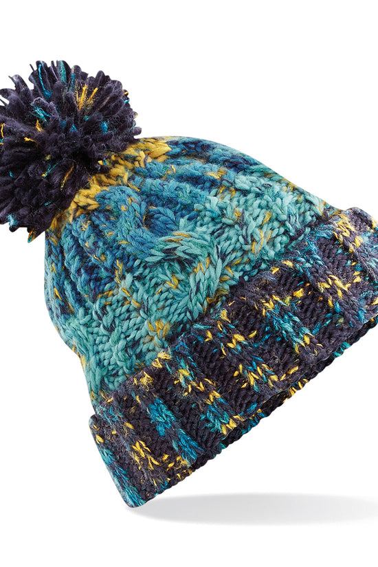 Premium Corkscrew Pom Pom Beanie Hat Unisex Adult Winter Headwear
