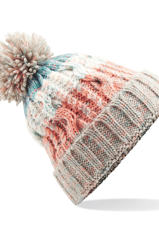 Premium Corkscrew Pom Pom Beanie Hat Unisex Adult Winter Headwear
