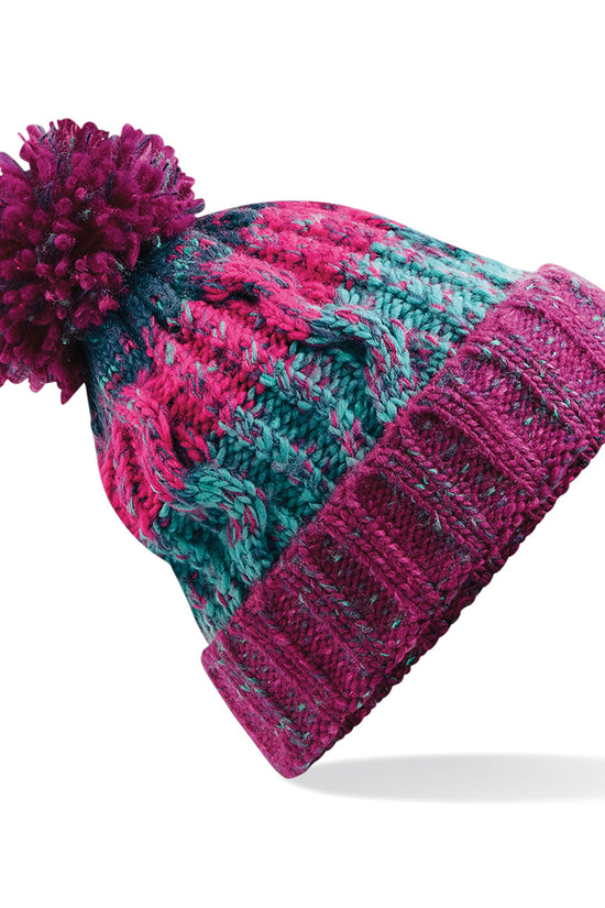 Premium Corkscrew Pom Pom Beanie Hat Unisex Adult Winter Headwear