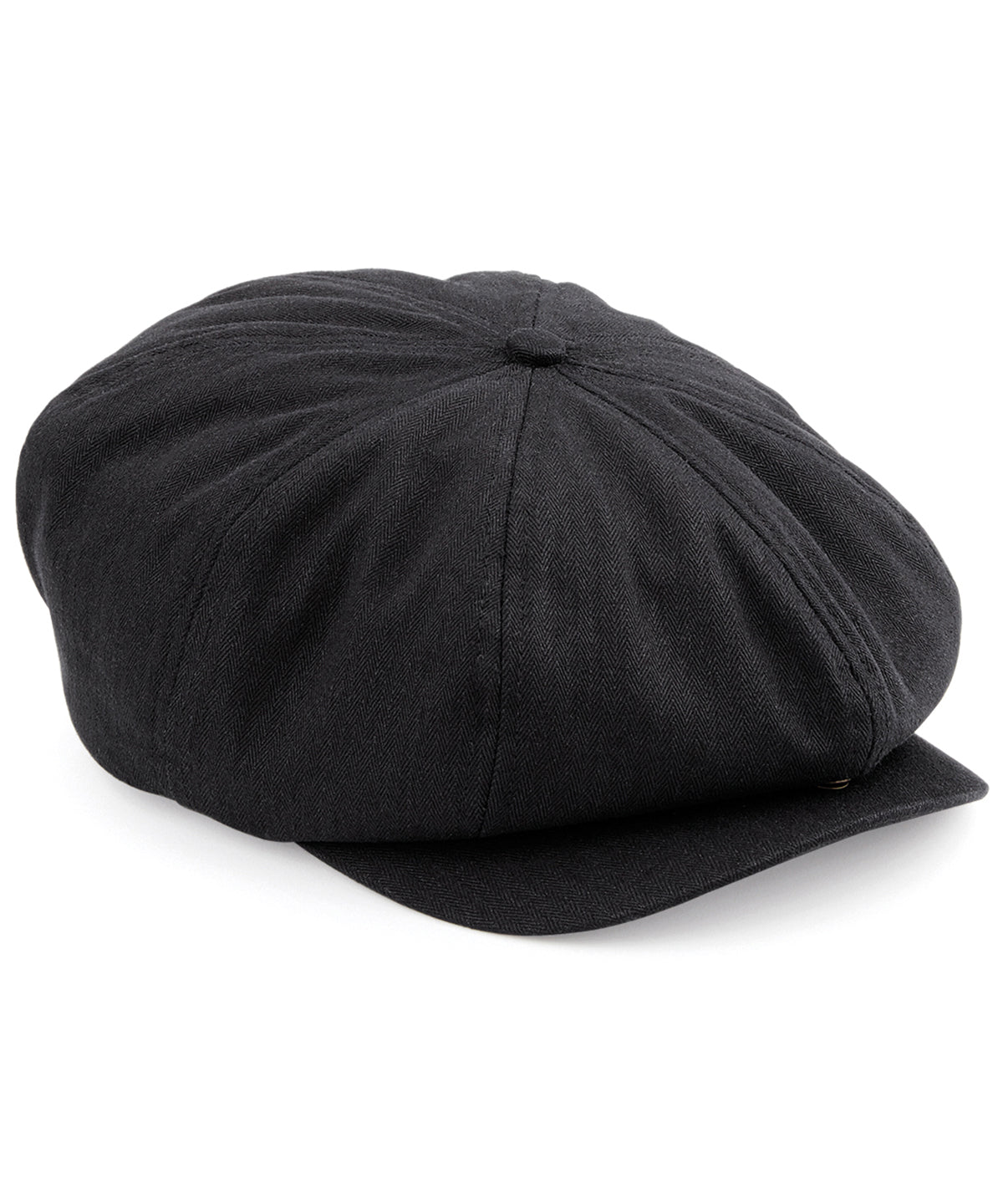 Beechfield Herringbone Newsboy Cap for Men