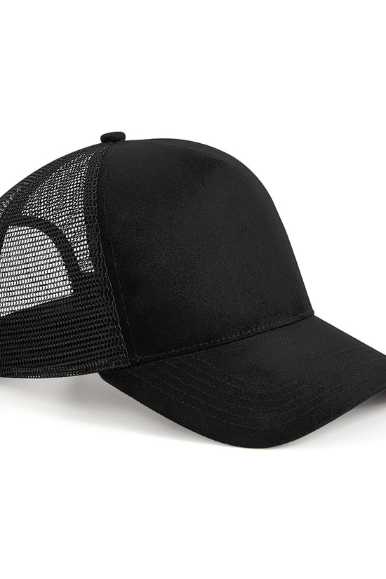 Luxurious Suede Snapback Trucker Cap for Adults