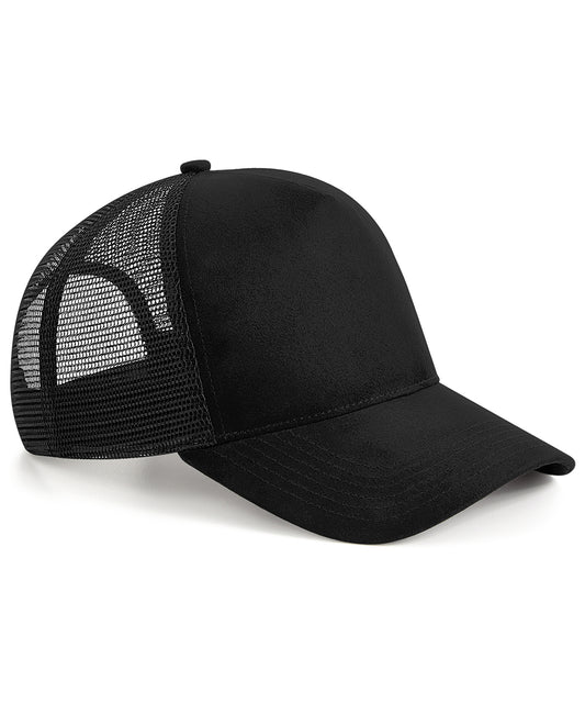 Luxurious Suede Snapback Trucker Cap for Adults