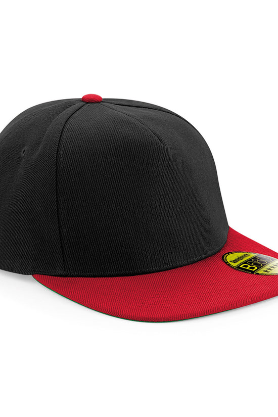 Beechfield Original Flat Peak Snapback Cap Unisex Adult Headwear Raladeal