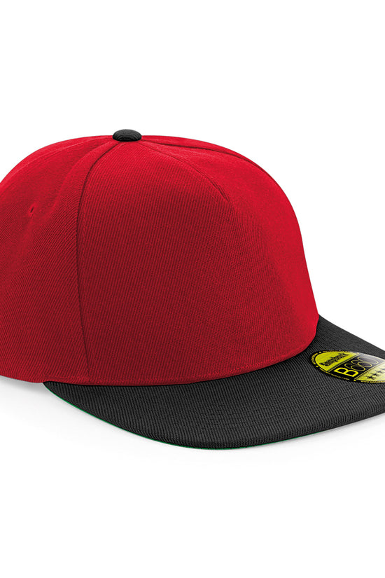 Beechfield Original Flat Peak Snapback Cap Unisex Adult Headwear Raladeal