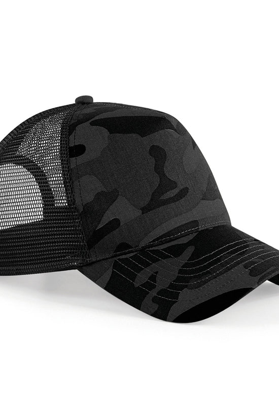 Beechfield Camo Snapback Trucker Caps Unisex Adult Headwear