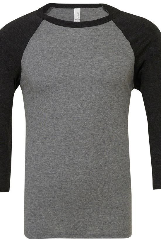 Bella Canvas Unisex Triblend Baseball Tee with Contrast Raglan Sleeves