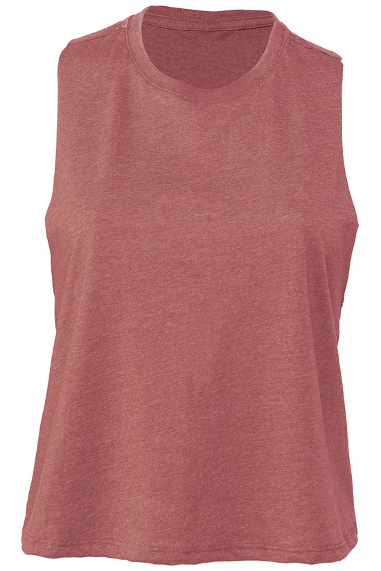 Bella Canvas Womens Racerback Cropped Tank Vest
