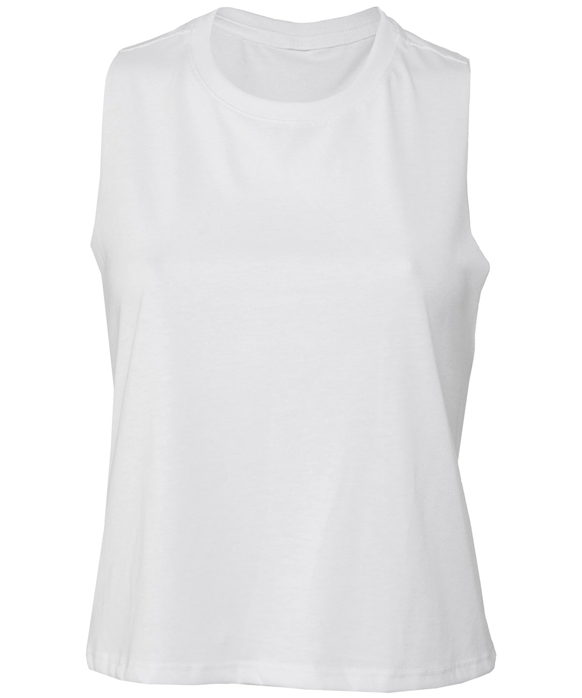 Bella Canvas Womens Racerback Cropped Tank Vest