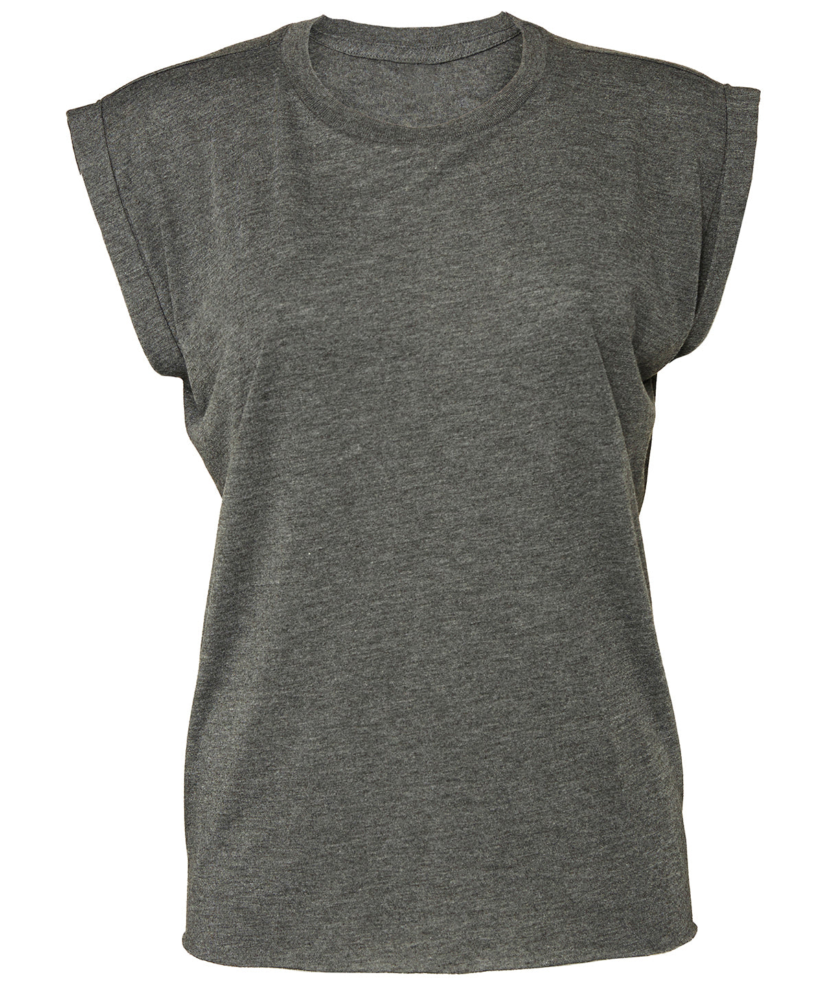 Flowy Muscle Tee with Rolled Cuff TShirts for Women
