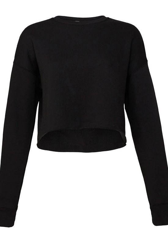 Bella Canvas Womens Cropped Crew Fleece Sweatshirt Fashionable and Comfortable