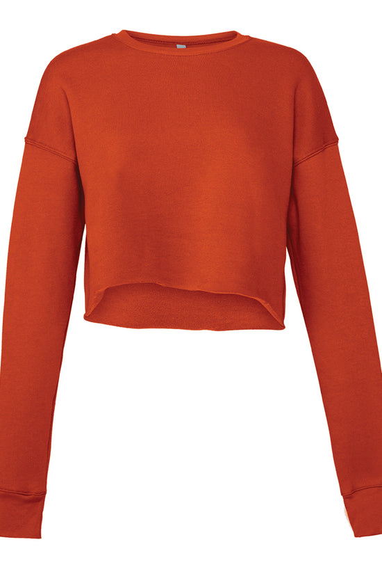 Bella Canvas Womens Cropped Crew Fleece Sweatshirt Fashionable and Comfortable