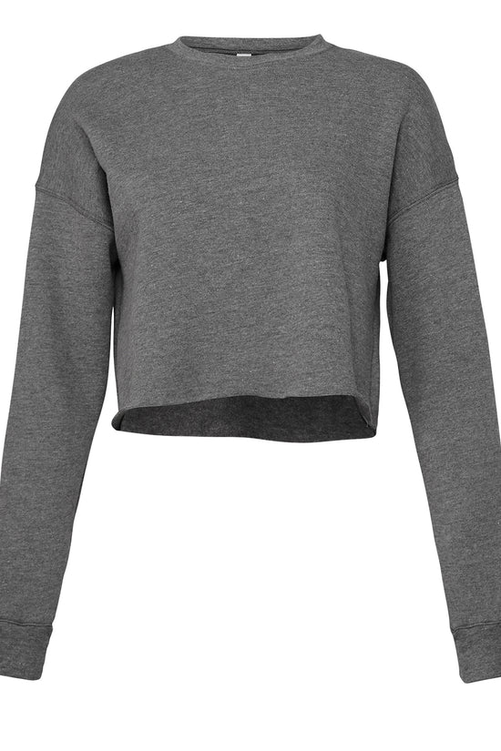 Bella Canvas Womens Cropped Crew Fleece Sweatshirt Fashionable and Comfortable