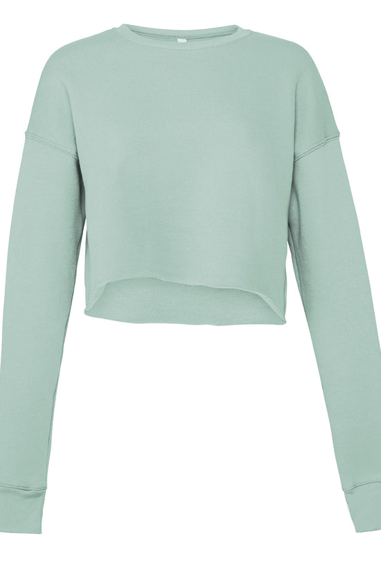 Bella Canvas Womens Cropped Crew Fleece Sweatshirt Fashionable and Comfortable
