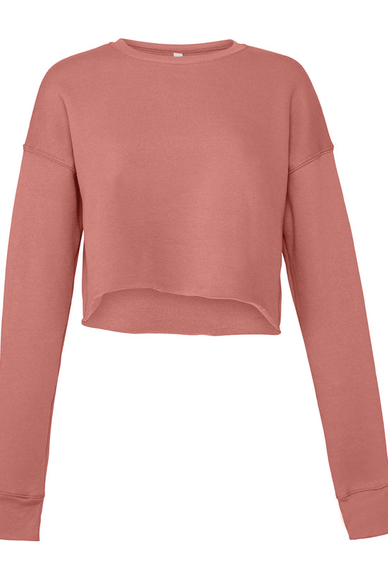 Bella Canvas Womens Cropped Crew Fleece Sweatshirt Fashionable and Comfortable