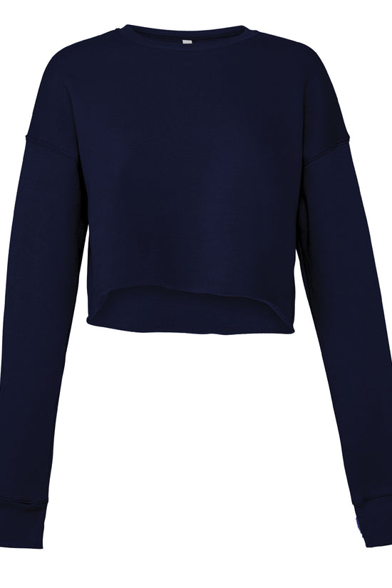 Bella Canvas Womens Cropped Crew Fleece Sweatshirt Fashionable and Comfortable