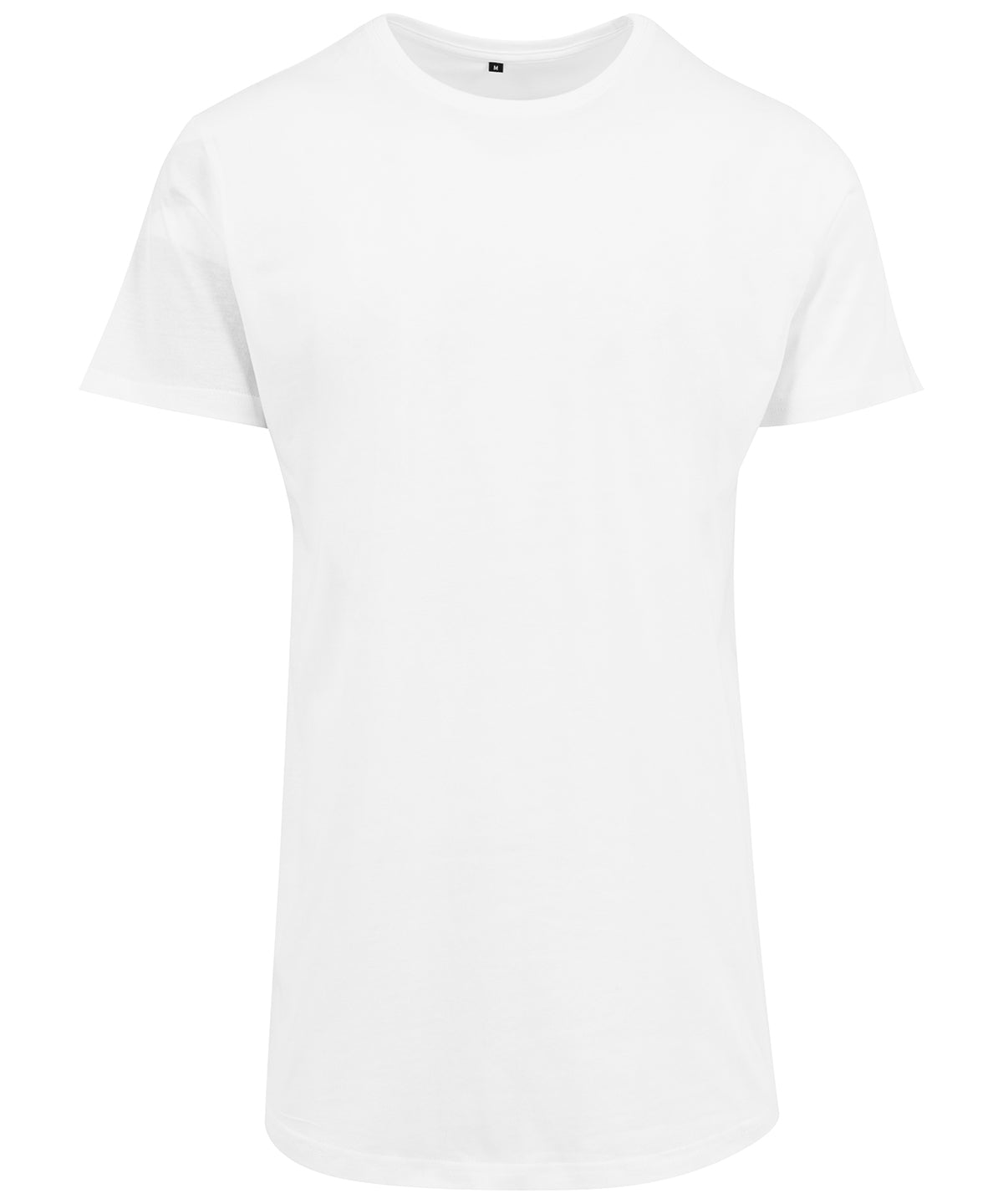 Mens Shaped Long Tee TShirt Rebrandable Longer Length