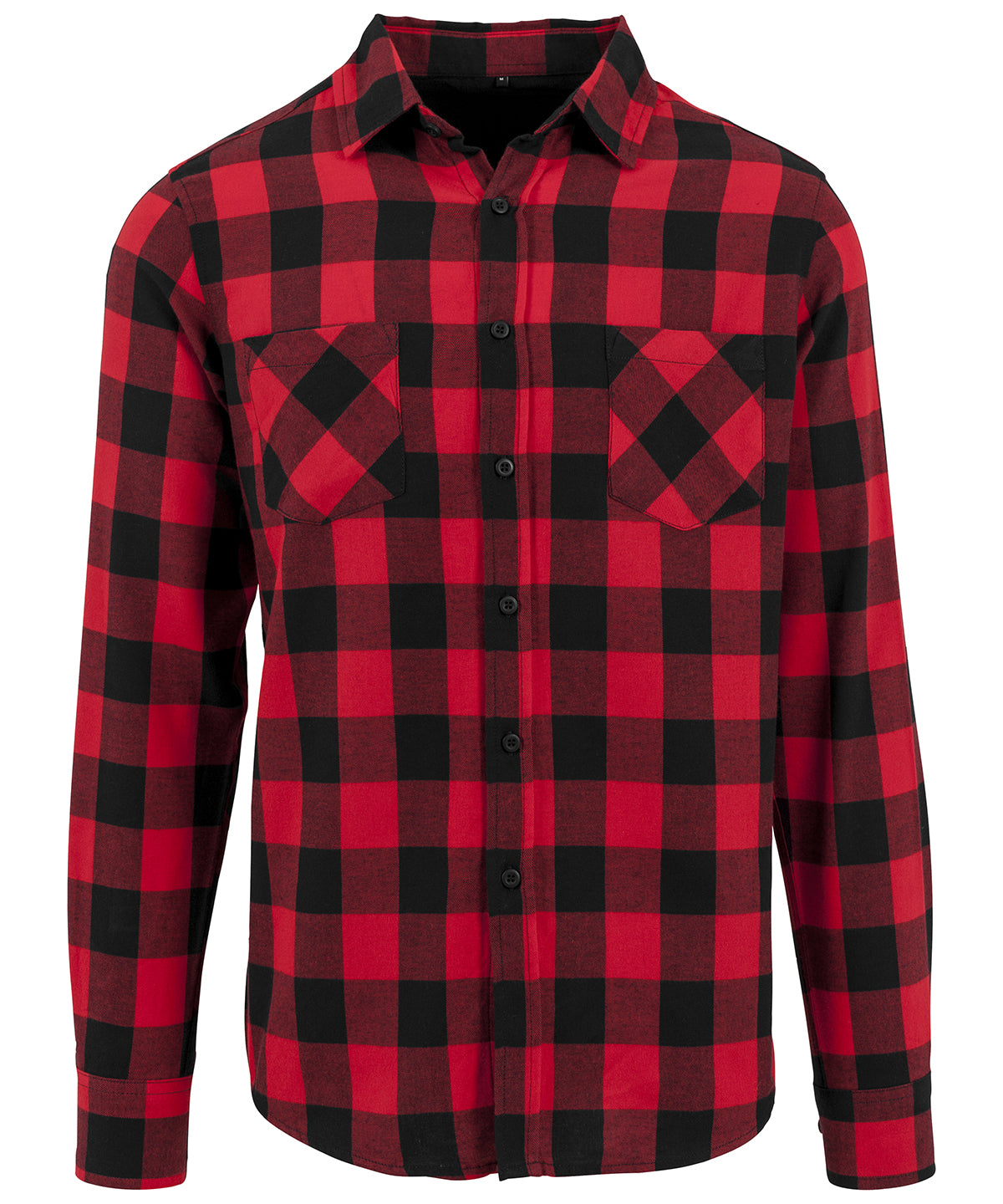 Mens Checked Flannel Shirt with Breast Pockets