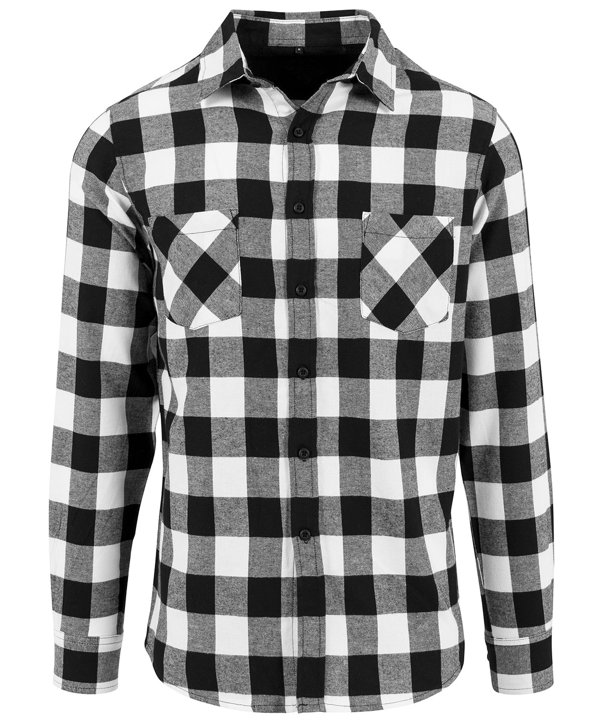 Mens Checked Flannel Shirt with Breast Pockets