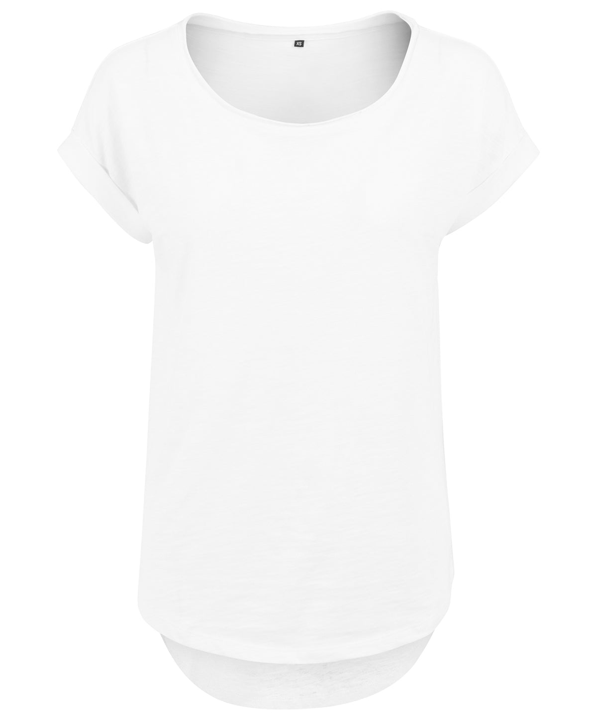 Womens Long Slub Tee Plus Size Cotton TShirt