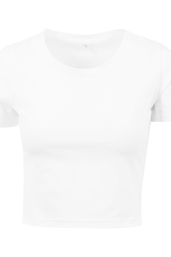 Womens Cropped Tee Single Jersey Fashionable Fit TShirt