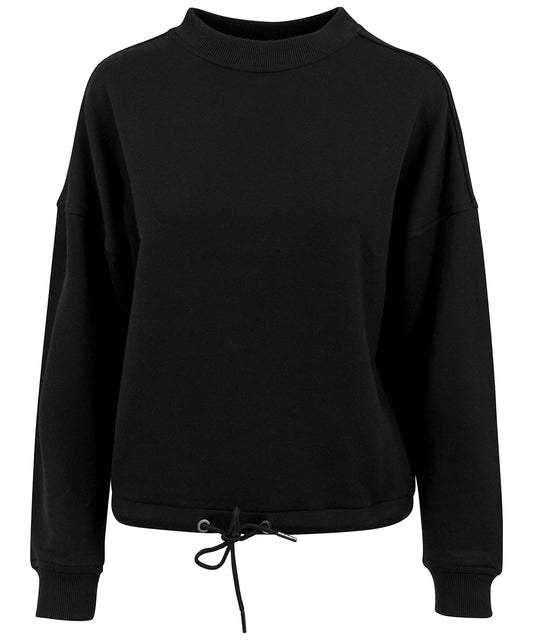 Womens Oversized Crew Neck Sweatshirt with Drawstring FAMA Certified