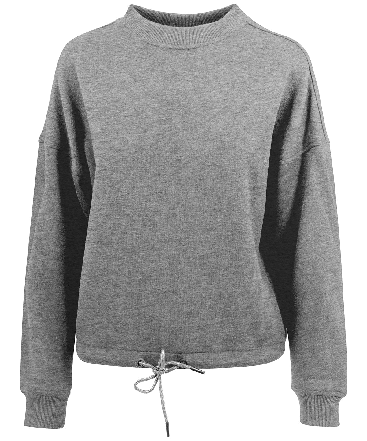 Womens Oversized Crew Neck Sweatshirt with Drawstring FAMA Certified