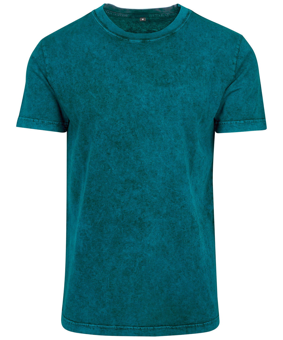 Mens Acid Washed Tee TShirt Classic Fit Crew Neck