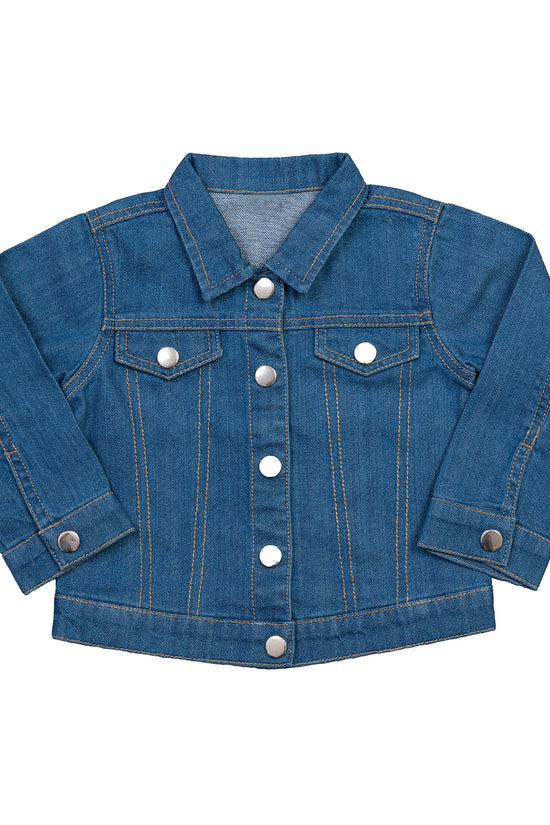 Organic Cotton Baby Denim Jacket for Personalization